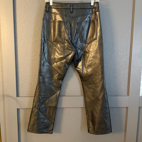 CITIZENS OF HUMANITY • Isola recycled leather crop bootcut pant - black - 26 - Picture 10 of 12